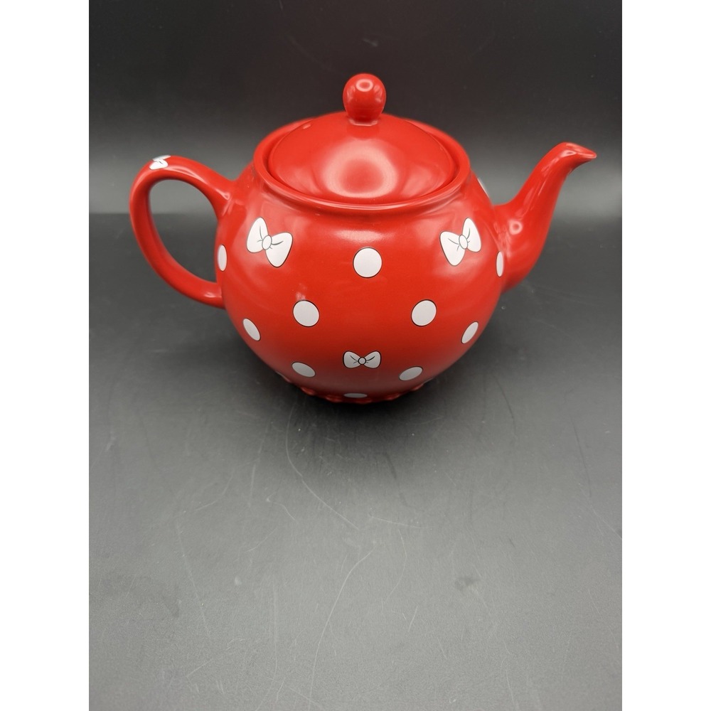 Minnie Mouse Red Polka Dot Tea Pot